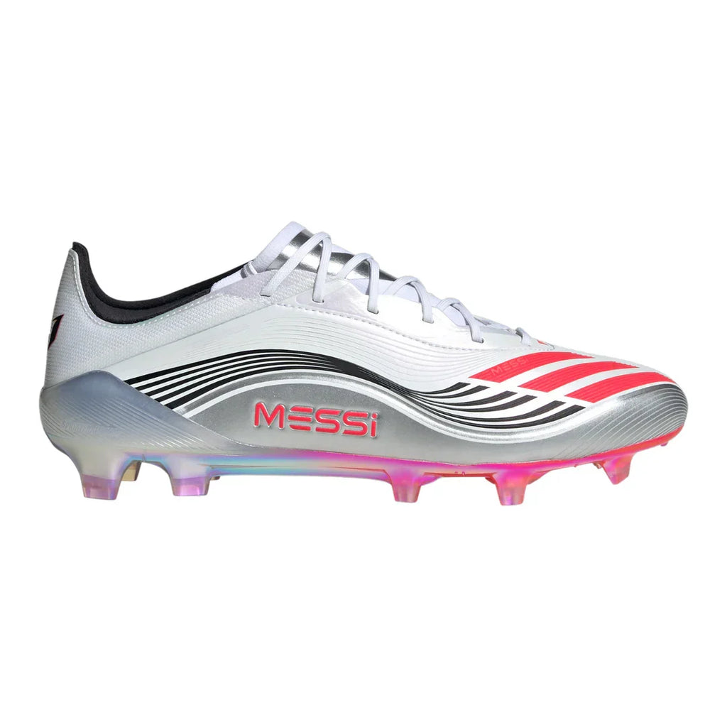 Adidas Messi F50 Elite FG - White/Red/Silver - Crampons de football