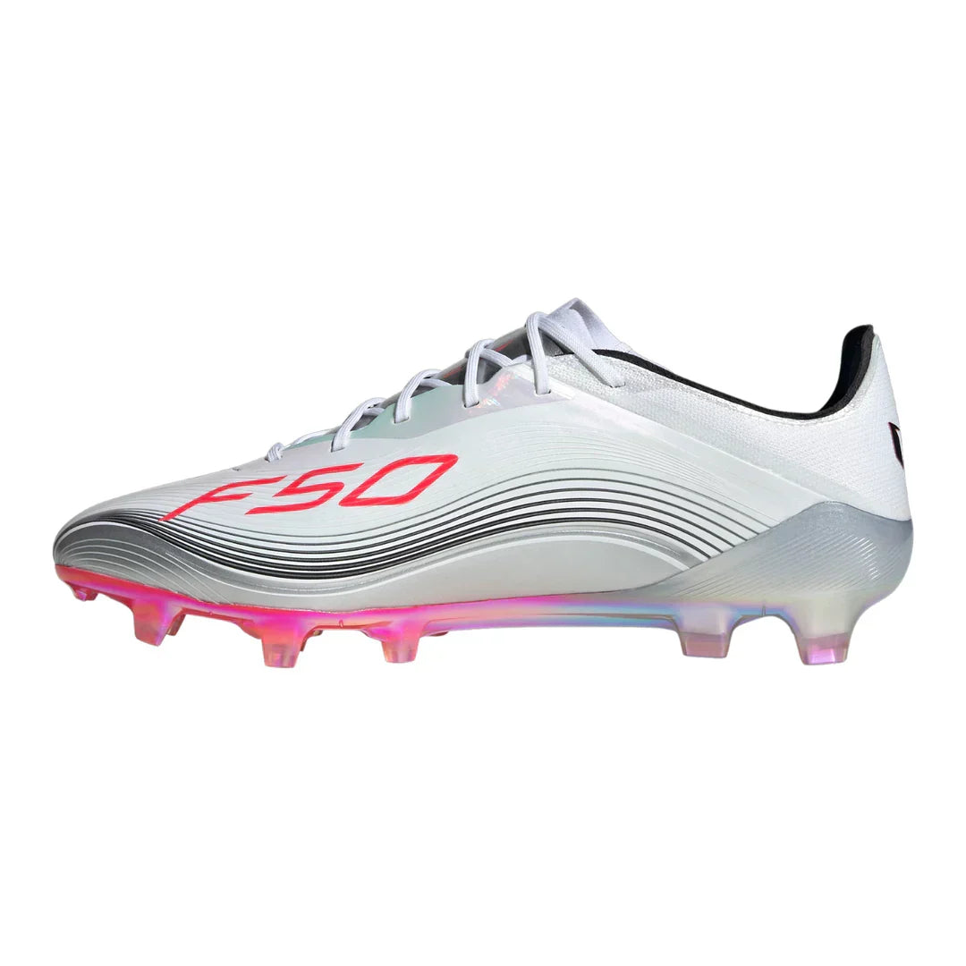 Adidas Messi F50 Elite FG - White/Red/Silver - Crampons de football