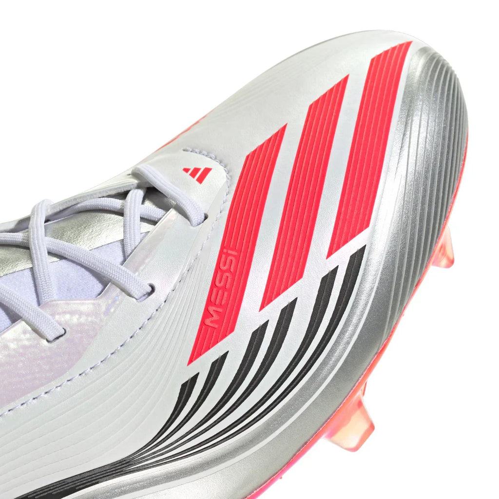 Adidas Messi F50 Elite FG - White/Red/Silver - Crampons de football