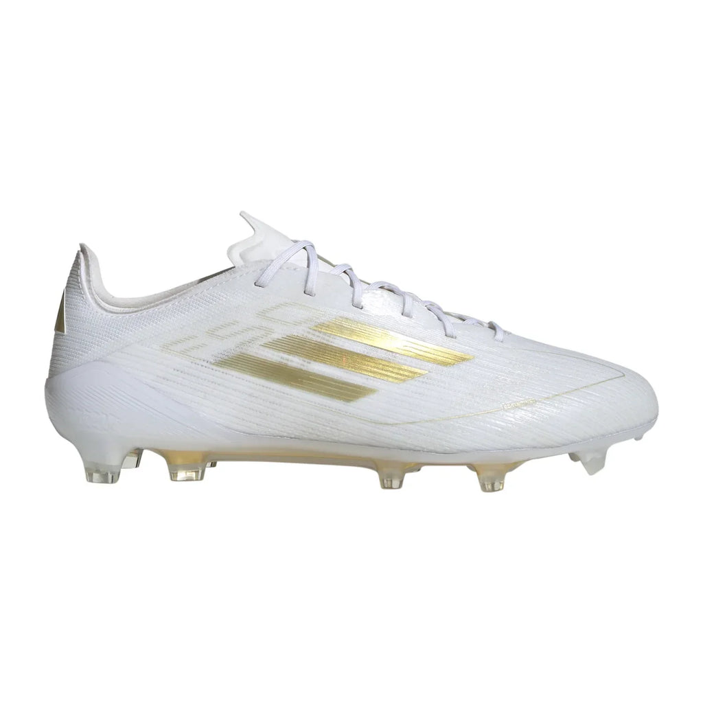 Adidas F50 Elite FG Laced White & Gold - Crampons de football