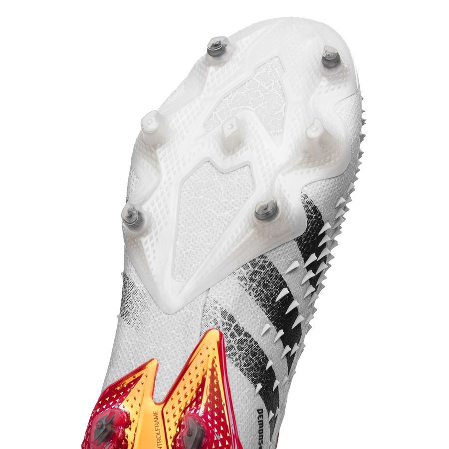 Adidas Predator Freak + FG White Red - Crampons de football