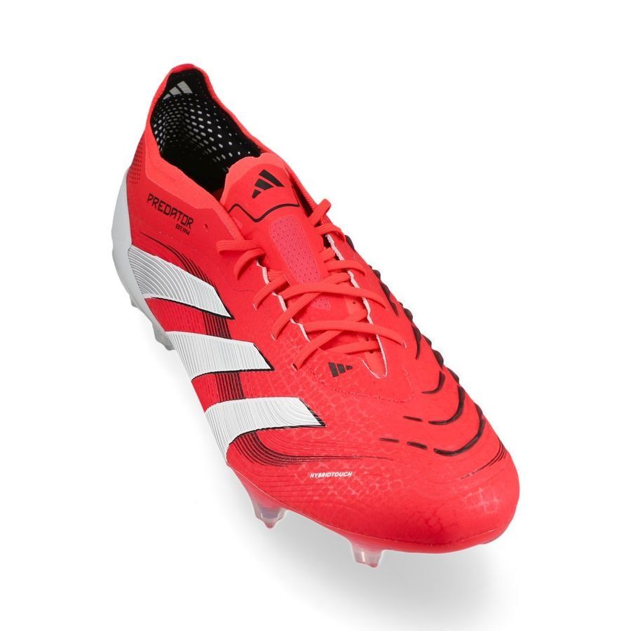 Adidas Predator Elite FG Laces Red/White - Crampons de football