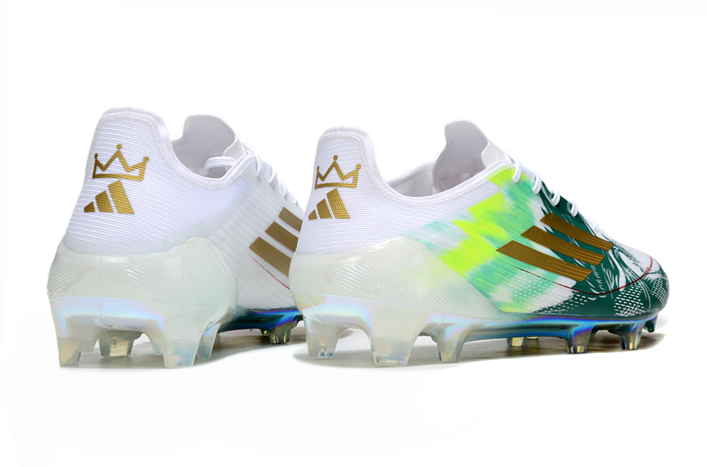 Adidas F50 Elite FG Laced Green/White - Crampons de football