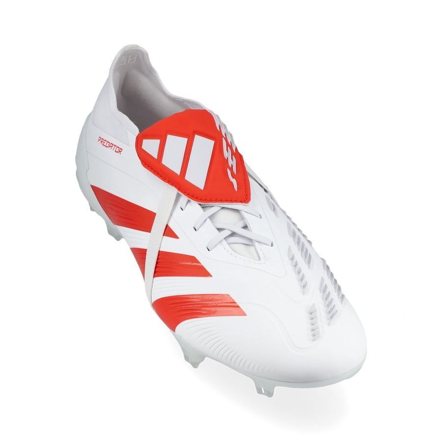 Adidas Predator Elite FT FG White Red - Crampons de football