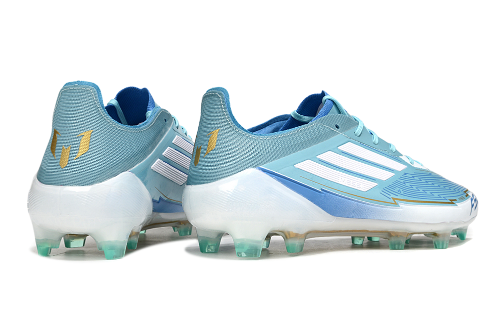 Adidas F50 Elite FG Laced Blue Ice Messi - Crampons de football