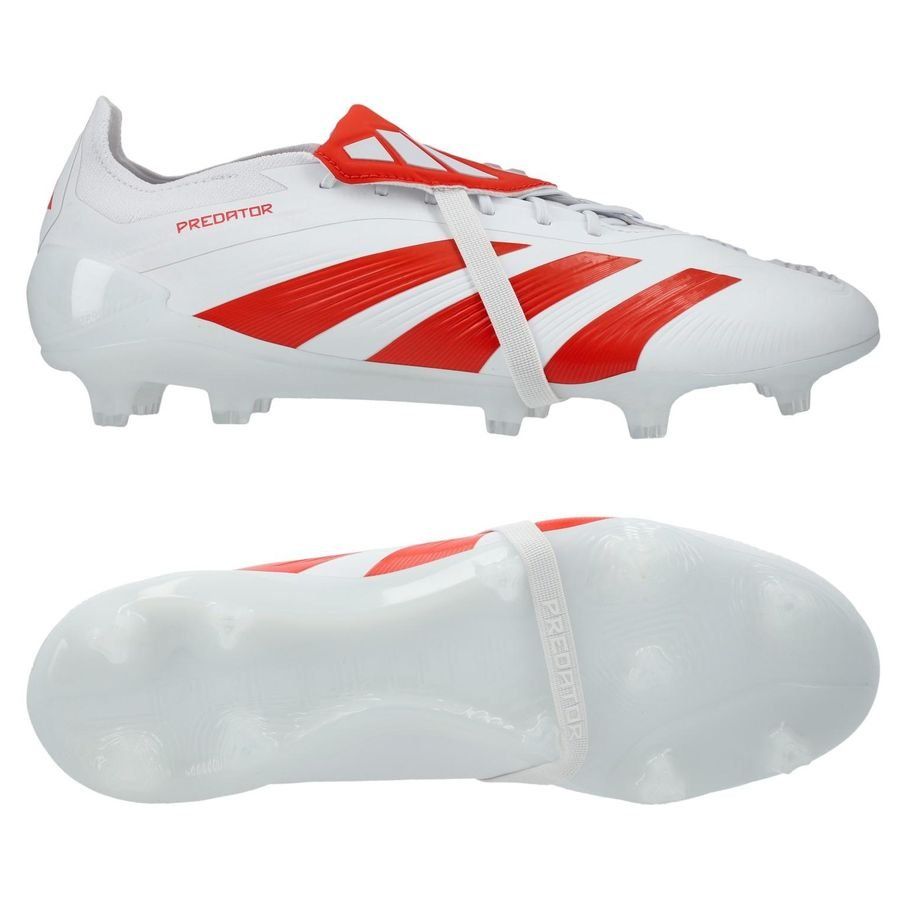 Adidas Predator Elite FT FG White Red - Crampons de football