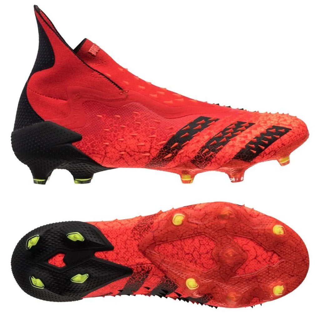 Adidas Predator Freak + FG Red Black - Crampons de football
