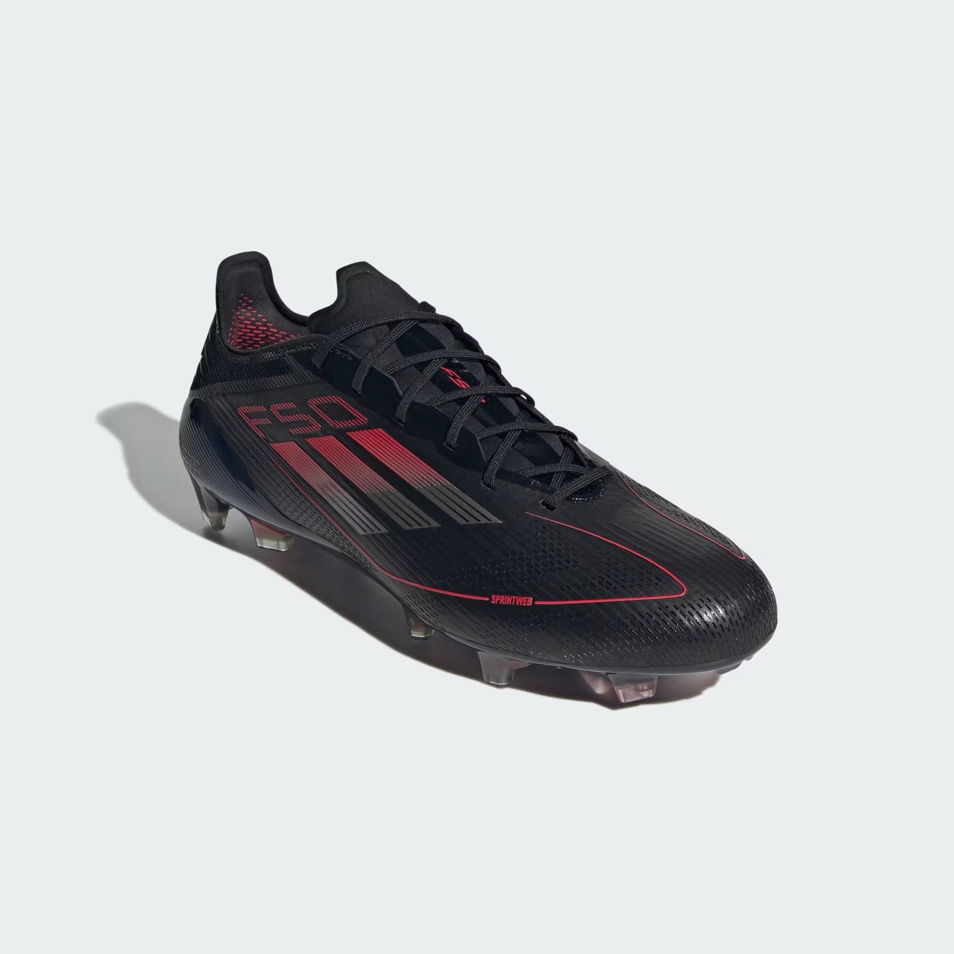 Adidas F50 Elite FG Laced Black/Red - Crampons de football