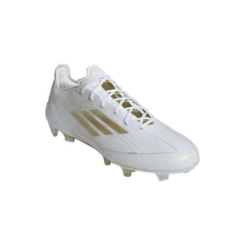Adidas F50 Elite FG Laced White & Gold - Crampons de football
