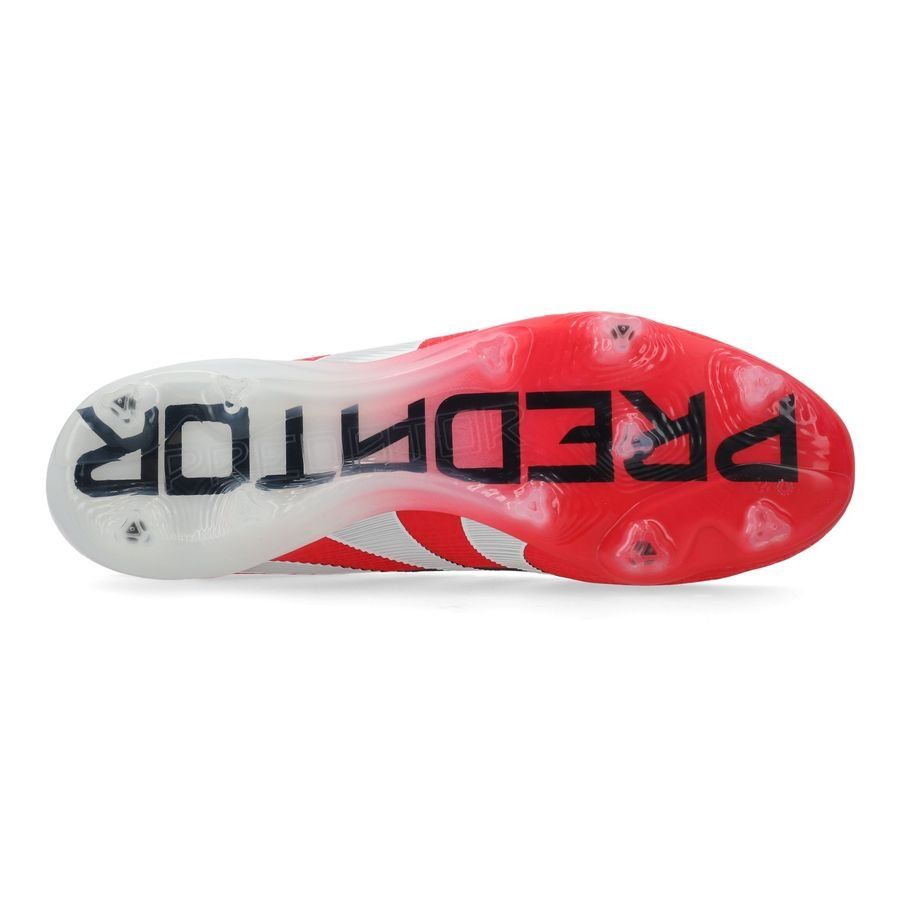 Adidas Predator Elite FG Laces Red/White - Crampons de football