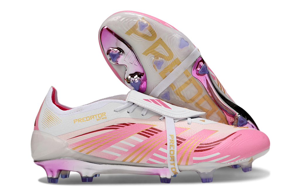 Adidas Predator Elite FT FG White/Pink - Crampons de football