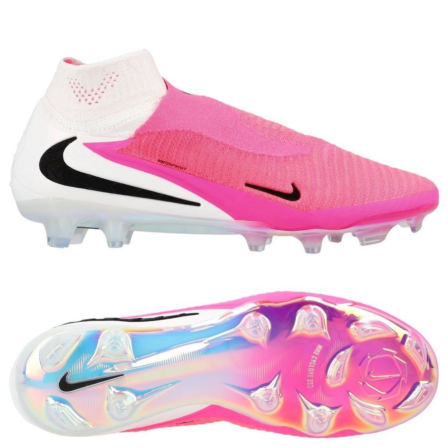 Nike Phantom 6 High FG Elite Pink/White - Crampons de football