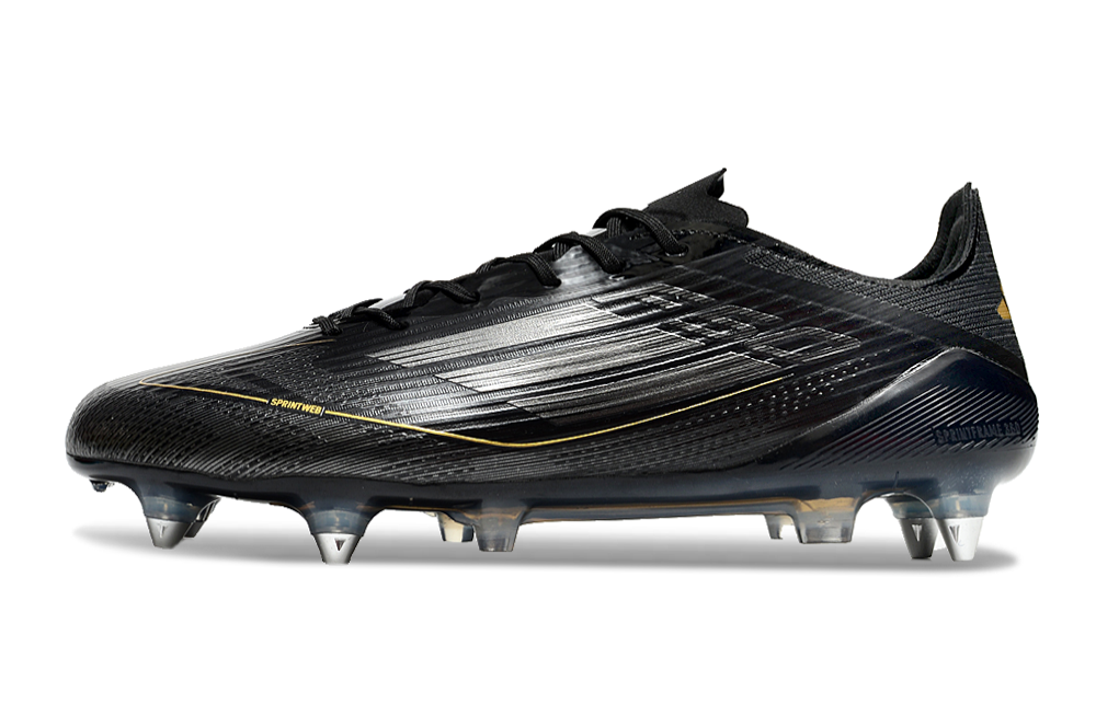 Adidas F50 Elite SG - Black/Gold - Crampons de football