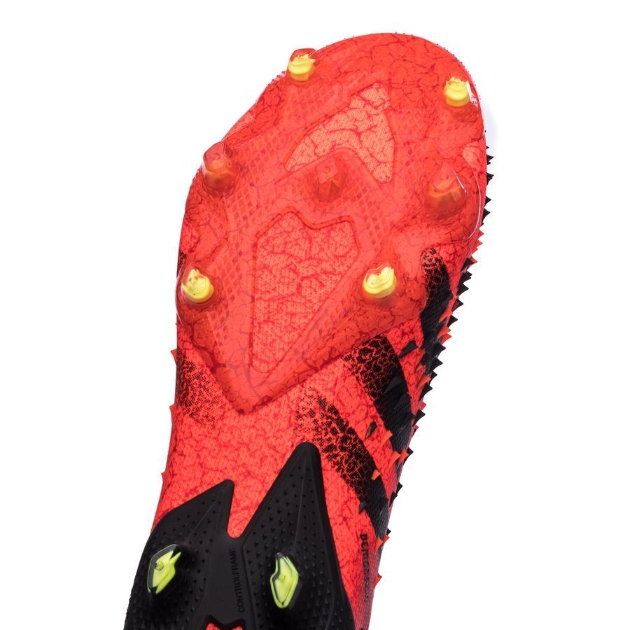Adidas Predator Freak + FG Red Black - Crampons de football