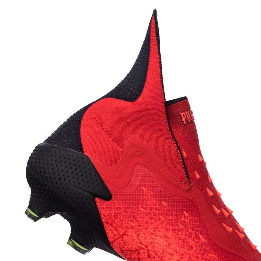 Adidas Predator Freak + FG Red Black - Crampons de football