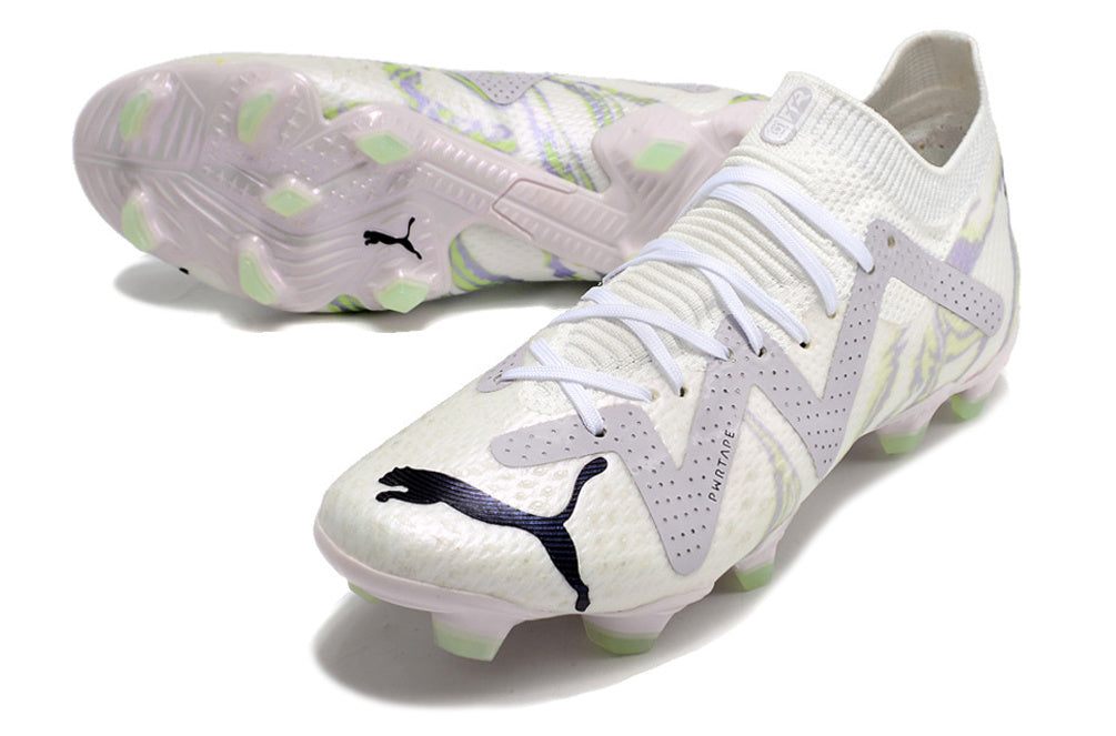 Future 7 Ultimate FG/AG White/Lime Green
