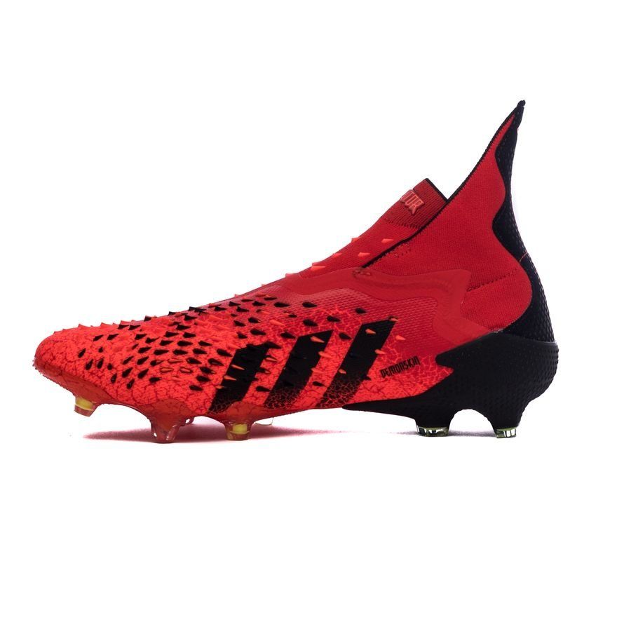 Adidas Predator Freak + FG Red Black - Crampons de football