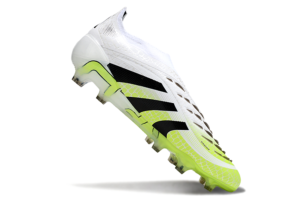 Adidas Predator Elite LL FG White/Green - Crampons de football