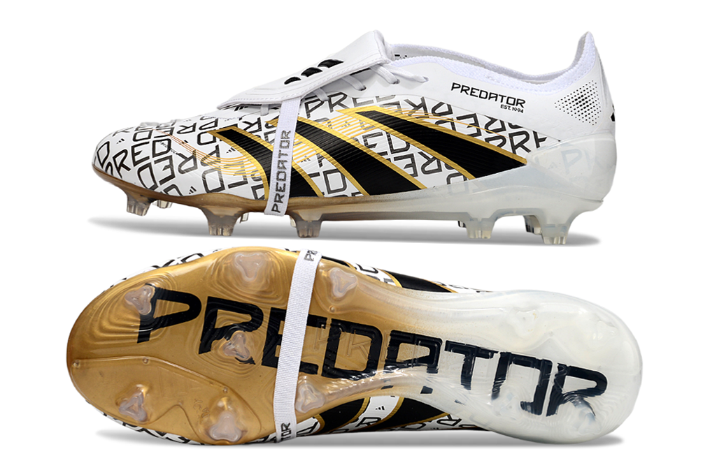 Adidas Predator Elite FT FG White/Gold - Crampons de football