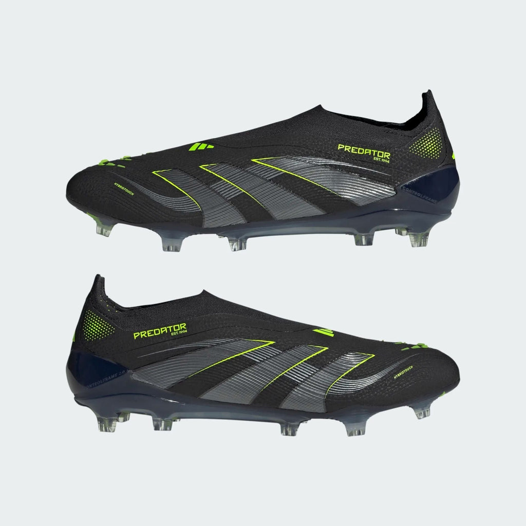 Adidas Predator Elite LL FG Black/Green - Crampons de football