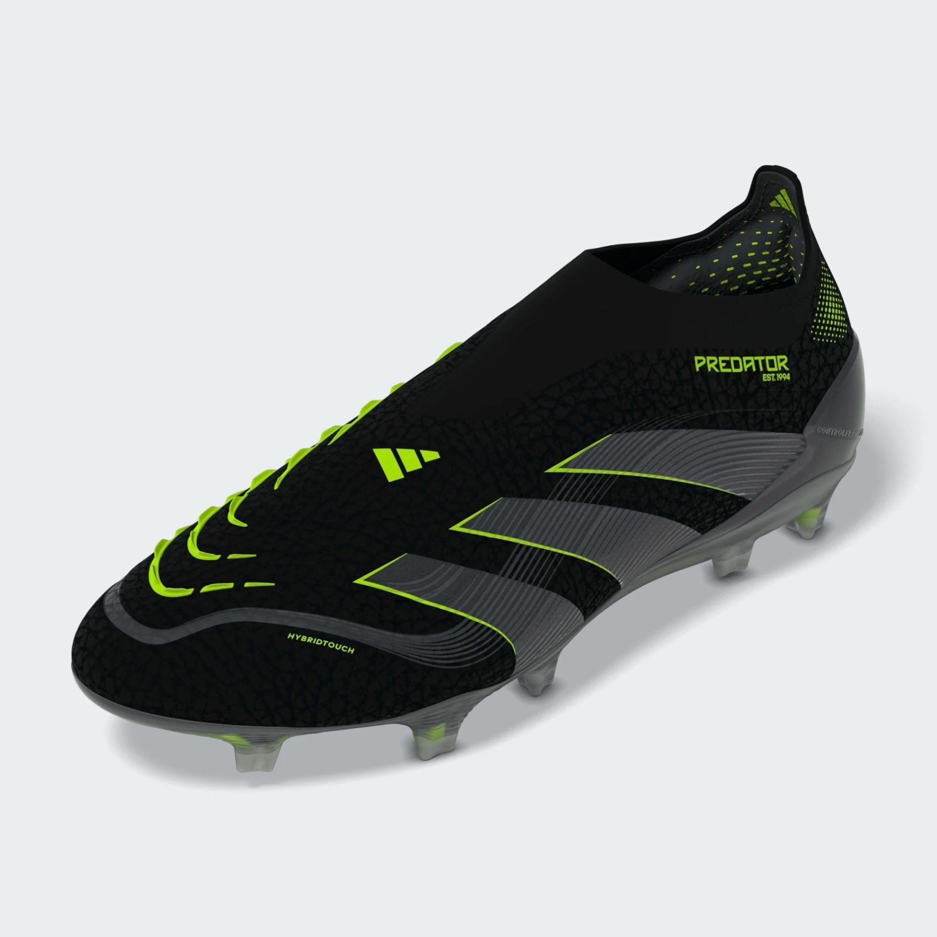 Adidas Predator Elite LL FG Black/Green - Crampons de football